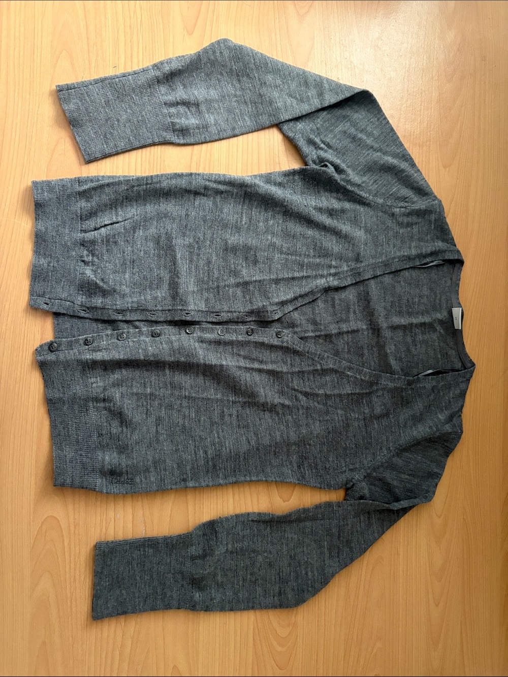 Esprit Heather Gray Knit sweater  100%wool